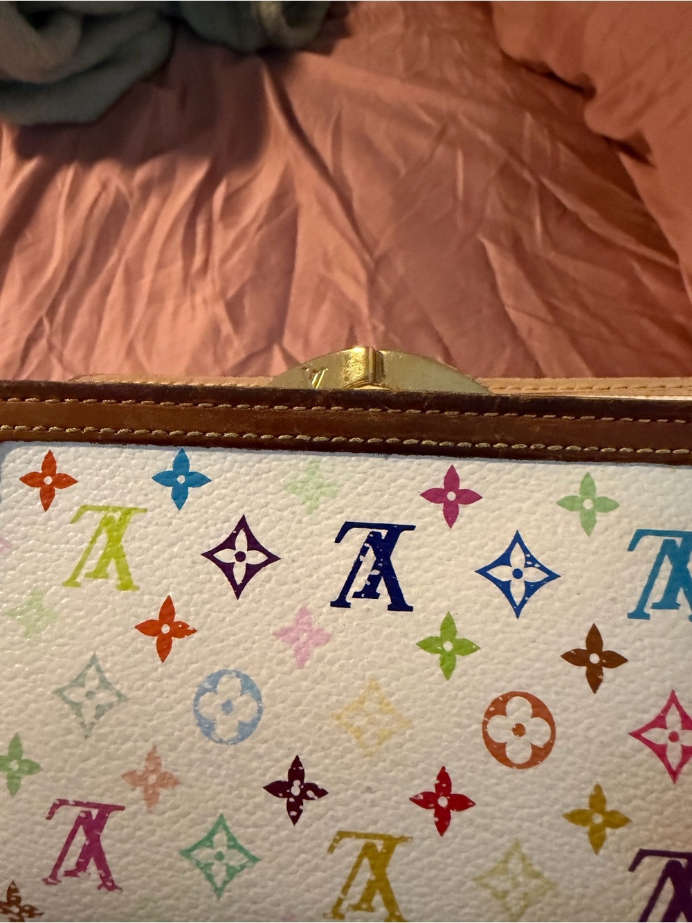 Louis Vuitton White murakami Multicolor Monogram Small Wallet - Picture 6 of 16